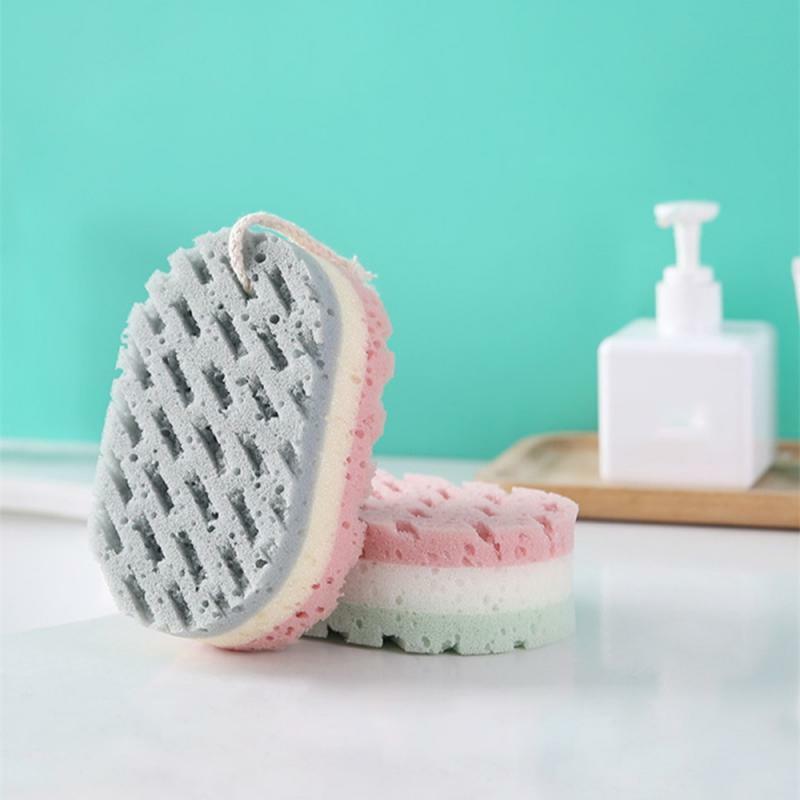 Sponge Bath Ball Shower Rub For Whole Body Exfoliation Massage Brush Scrubber Body Brush Bathroom Accessories High Quality