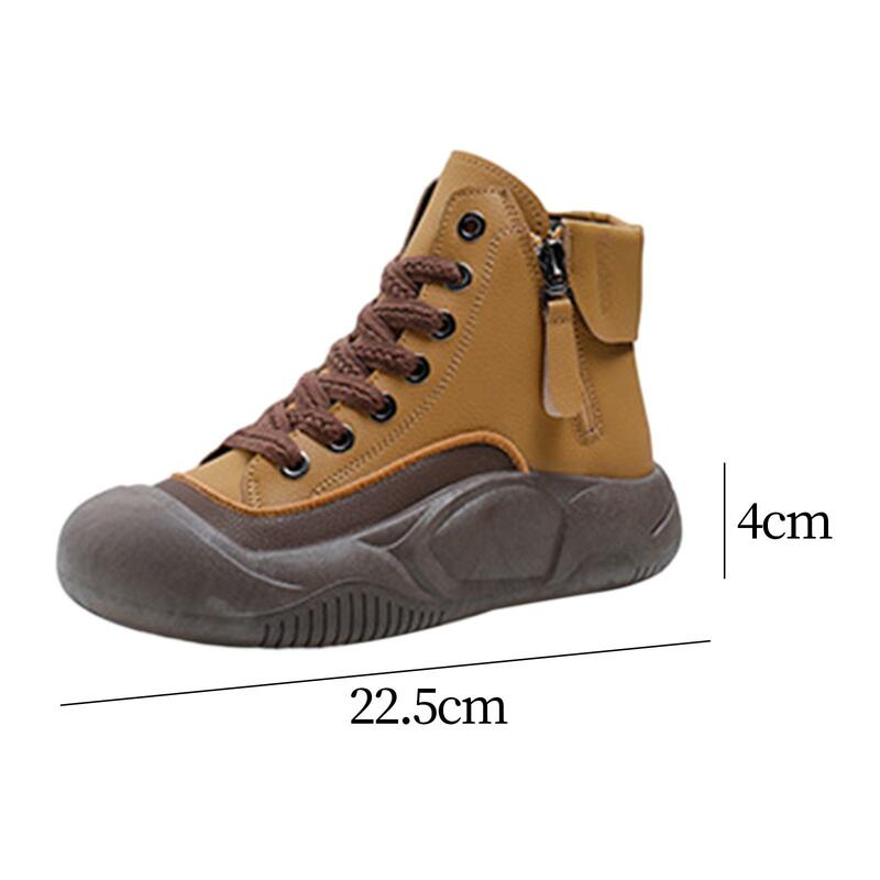 Women Sneakers Round Toe Fashionable Tennis Shoes Wedge Platform Sneakers