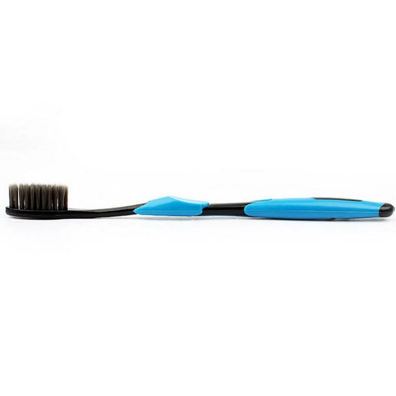 Cepillo de dientes de cerdas suaves de carbón de bambú para adultos, herramienta de limpieza bucal, aparatos de ortodoncia, cepillos de dientes