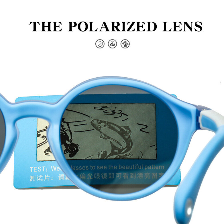 Óculos de proteção UV polarizados, óculos Sun-Shade, meninos e meninas, tendência da moda
