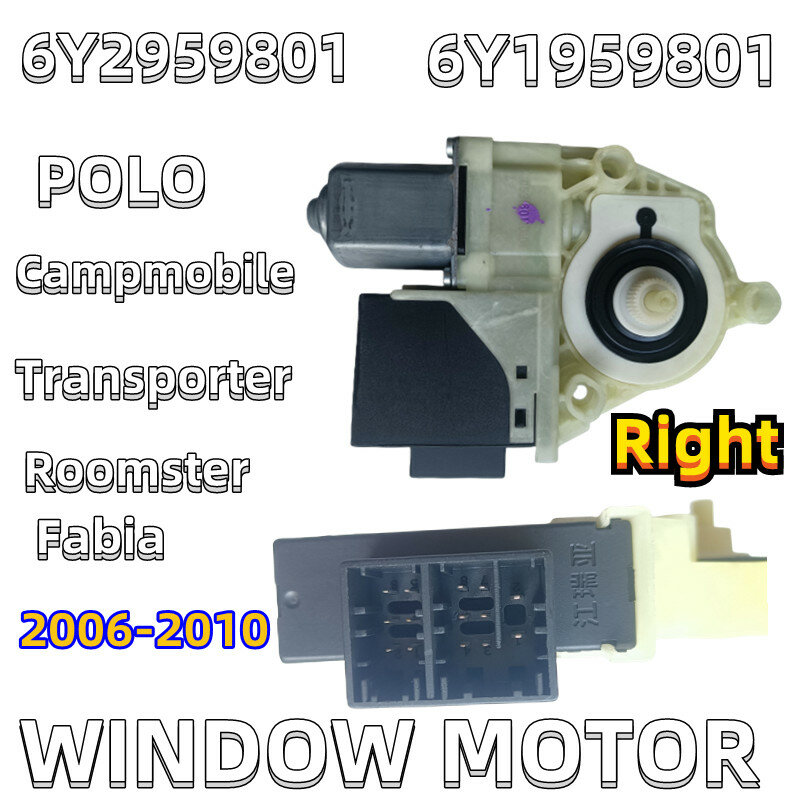 Car WINDOW MOTOR Polo Transporter Campmobile Roomster Fabia 2006-2010 6Y1959801 6Y1959802 6Y2959801 6Y2959801