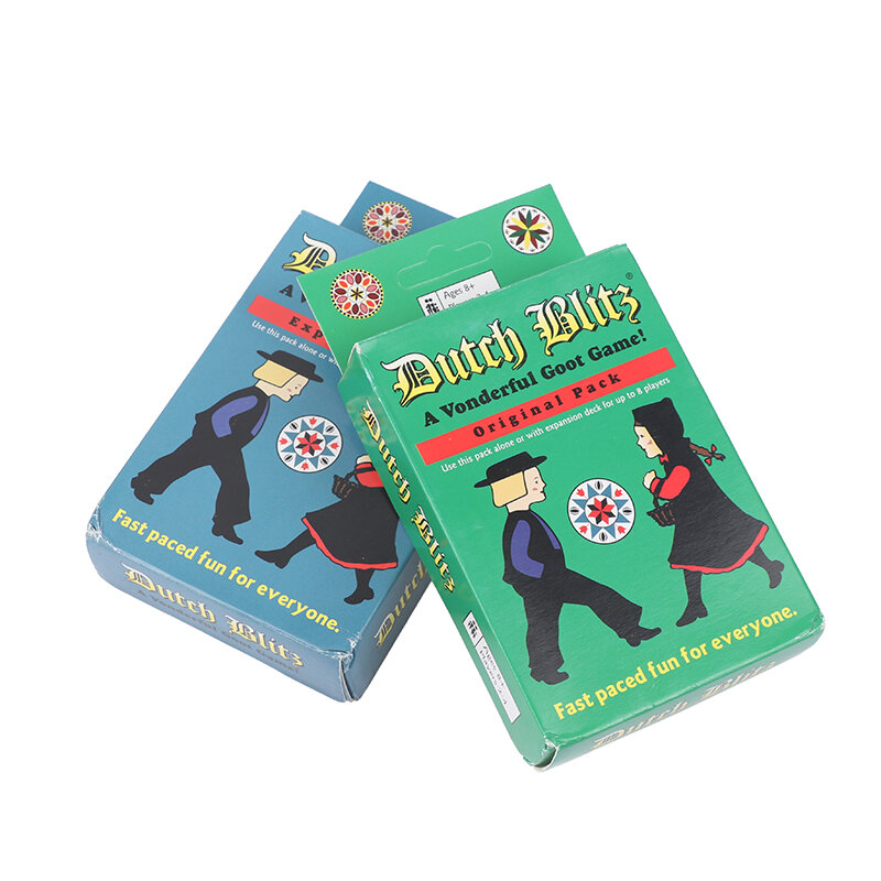 Dutch Blitz Original y paquete de expansión juego de cartas juego familiar juguete regalo 8 jugadores gran juego familiar