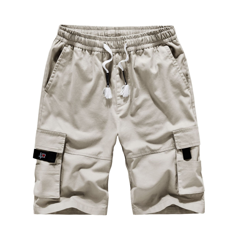 Shorts de algodão casual masculino, shorts camuflados confortáveis, legal, monocromático, moda verão, roupa de marca