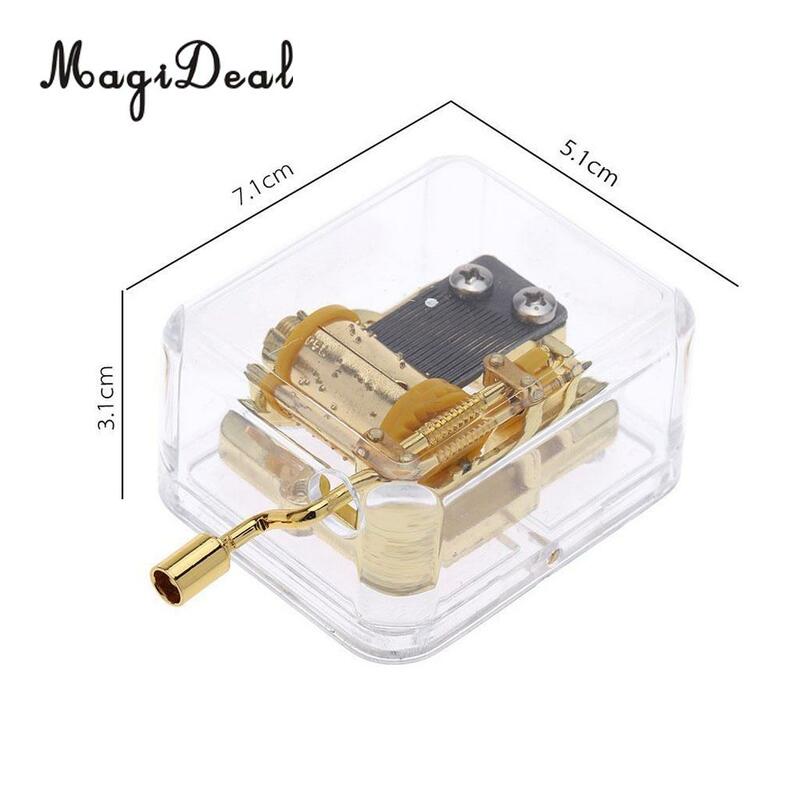 MagiDeal Hand Crank Music Box  Musical Boxes Home Decoration Accessories Gift