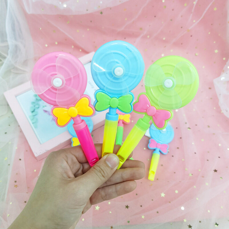 1PC Kids Reward Small Toy Fun Colorful Whistle Windmill Game Children's Day Baby Shower Birthday Party Gift