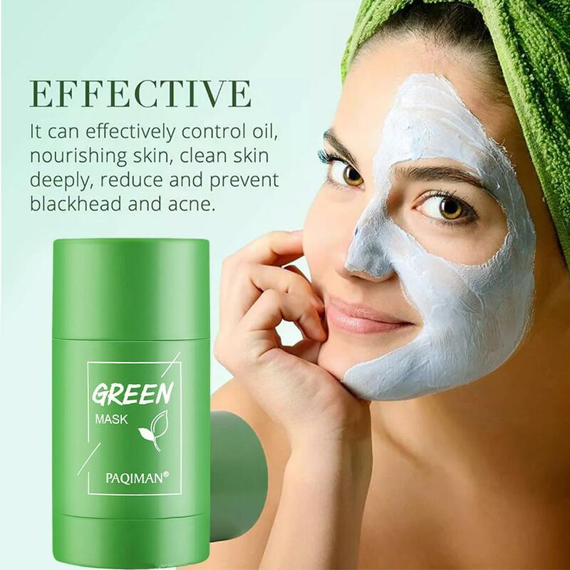 1/2/3/5/10PCS Face Clean Mask Green Tea Cleansing Stick Mask Smear Acne Shrink Blackhead Moisturizing Deep Cleansing Mask Film