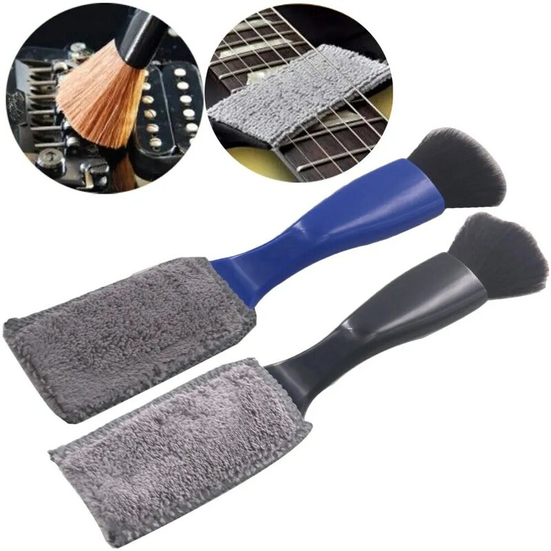 1PCS String Fingerboard Cleaning Dust Removal Brush Guitar Care Brush, Double Head Musical Instrument Accessories