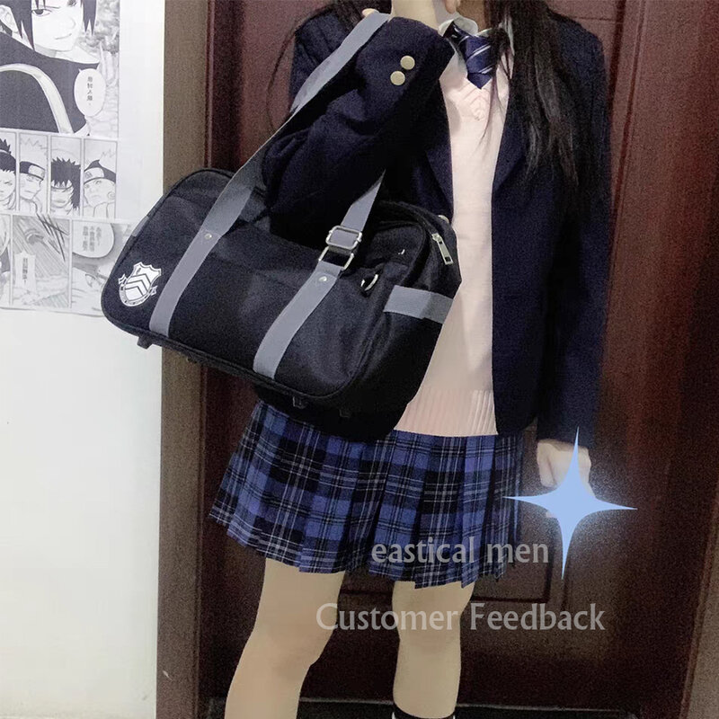 Persona 5 P5 Syujin Gakuen High School Jk Bag studente Bookbag Anime Uniform Oxford borsa a tracolla Halloween Cosplay Messenger Bag
