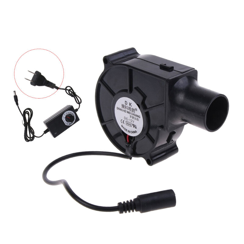 Portable 2500RPM Air Blower Centrifugal Radial Air Cooler Metal Fan DC Brushless Blower BBQ Blower Charcoal Cooling Cooler Fan