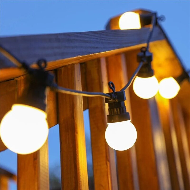 VIP link-tira de luces LED G50 para exteriores, bombillas blancas cálidas, iluminación para fiestas, bodas y vacaciones, 50X