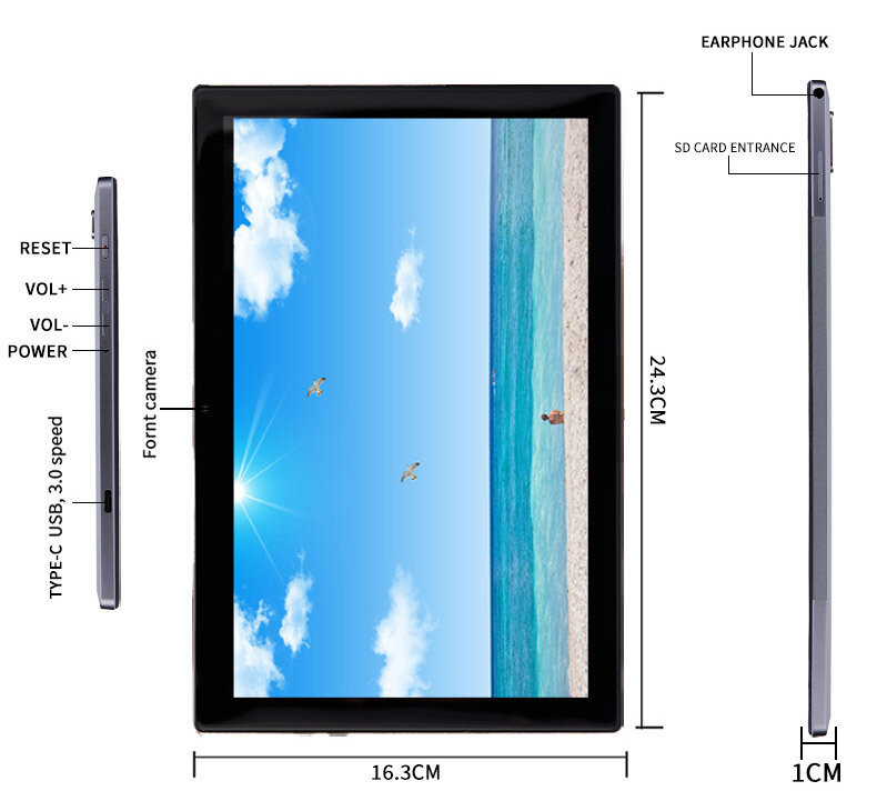 Nieuwste Goedkope Tablet Pc 10.1 Inch Android 10 Octa Core 6Gb Ram 128Gb Rom 4G Netwerk Ai speed-Up Tabletten Pc Google Dual Wifi
