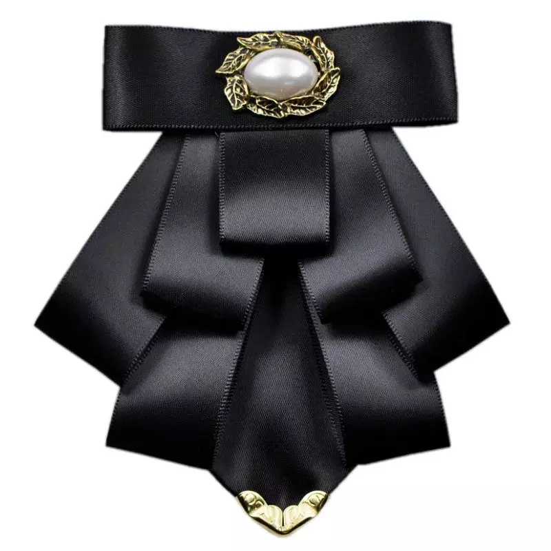 Nuovo stile britannico tessuto multistrato papillon sposo da sposa colletto formale camicia abito cravatta cravatta abbigliamento e accessori