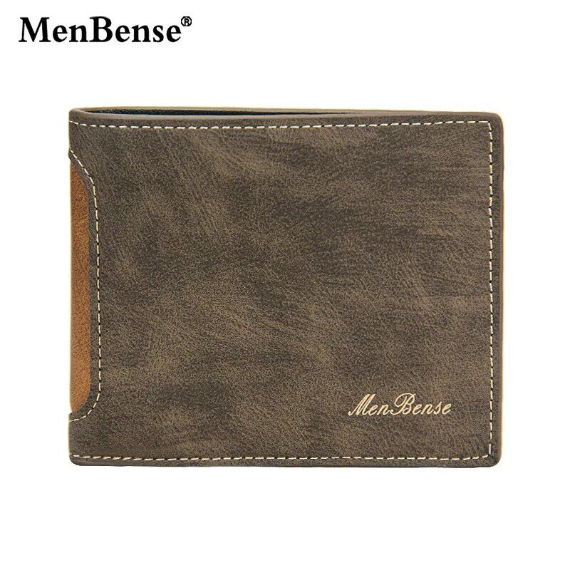 Men's Wallet Made of Leather Wax Oil Skin Purse for Men Coin Purse Short Male Card Holder Wallets Zipper Around Money Coin Purse