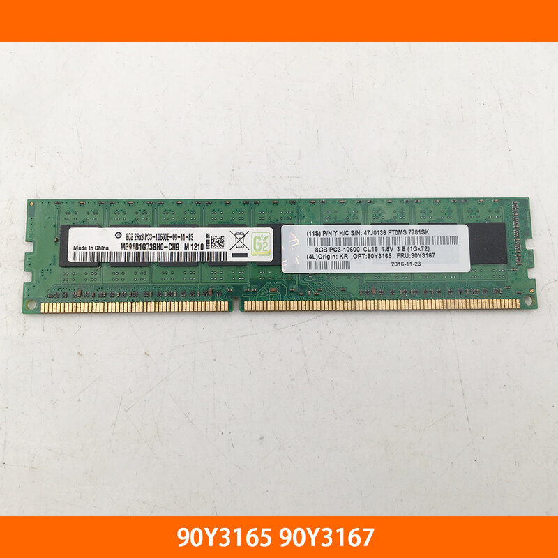 1 buah memori Server untuk IBM 8G 8GB 2RX8 PC3-10600E DDR3 1333 ECC 90Y3165 90Y3167 telah diuji sepenuhnya