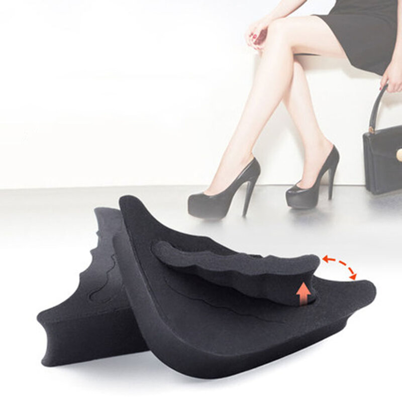 1 par antepé almofada de inserção para mulher salto alto toe plug meia esponja sapatos almofada pés palmilhas enchimento anti-dor almofadas