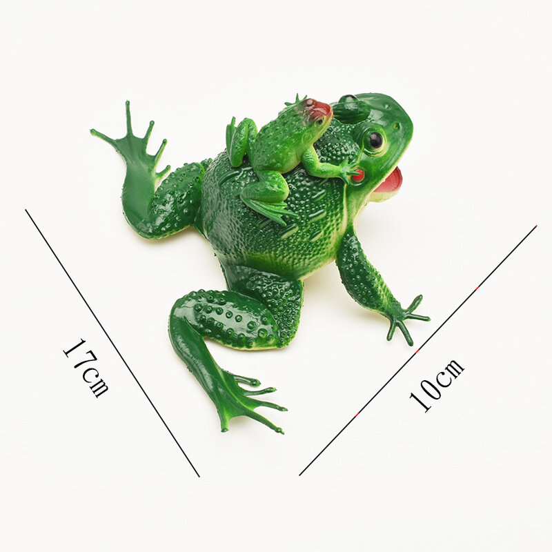 시뮬레이션 소리 나는 개구리 모델, 엄마와 아이 개구리, 두꺼비, 가짜 개구리, 까다로운 장난 소품, 어린이 동물 소리 만들기 장난감