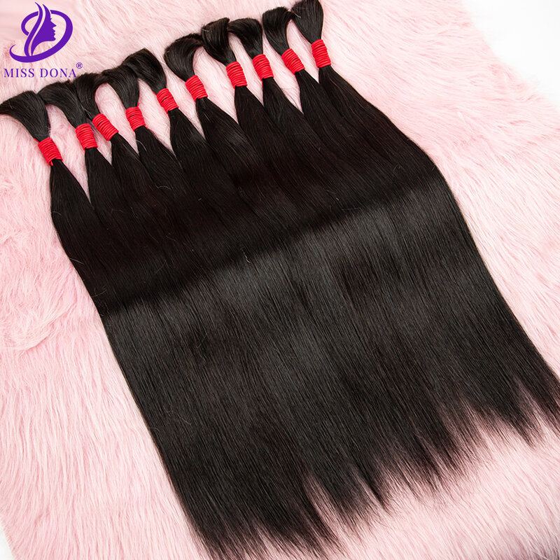 Hair Extension Natural Color Virgin Human Bulk No Weft Hair bundles Straight Hair Bulk Weaving for African Women Braiding