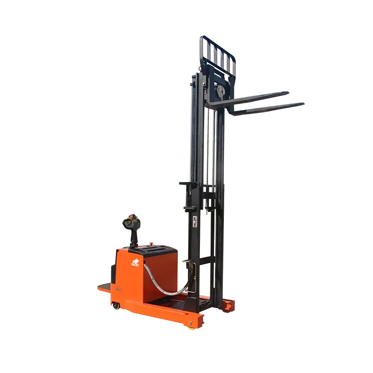 NIULI 1.5ton 1.6 ton fully electric pallet stacker lift full electric reach stacker
