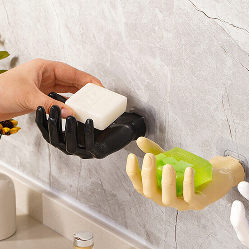 1 buah kait dinding berbentuk tangan gantungan kunci penyimpanan dinding rumah rak kait Earphone perlengkapan mandi sabun kamar mandi