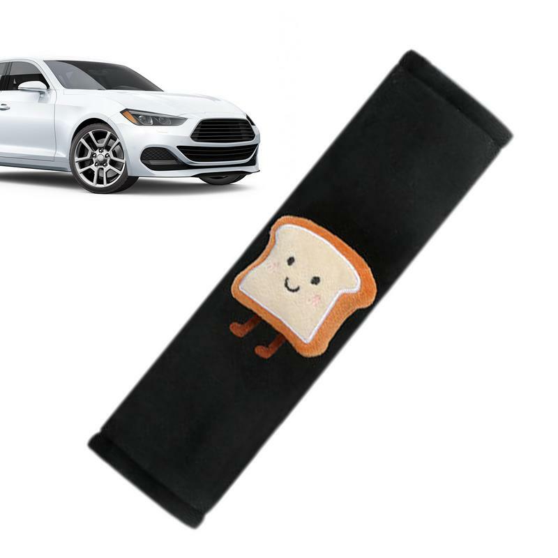 Cute Seatbelt Covers Toast Bread Shape Cartoon Car Seat Belt Covers Cartoon Car Seat Belt Covers Cute Safety Belt Protector Soft
