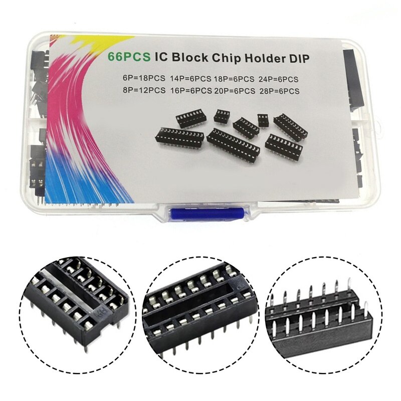 Supporto per Chip supporto per Chip IC 120*60*20 Mm facile identificazione facile affidabile bella costruzione PCS IC Chip Holder plastica nuovo