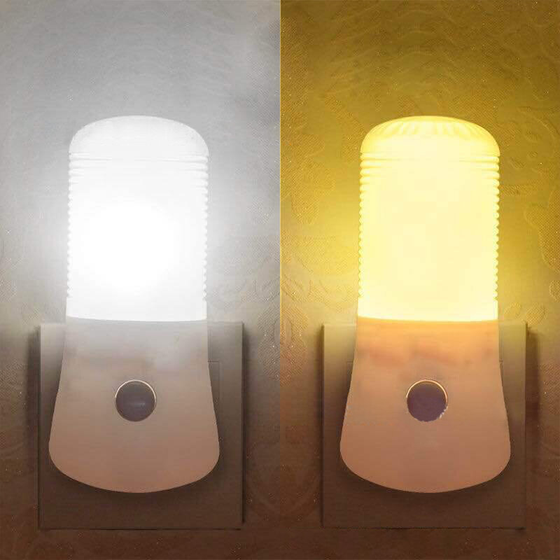 Brilho Ajustável Luzes Noturnas, Luz Noturna Plug-in, 4 LED, 0,6 W, Proteção de Energia
