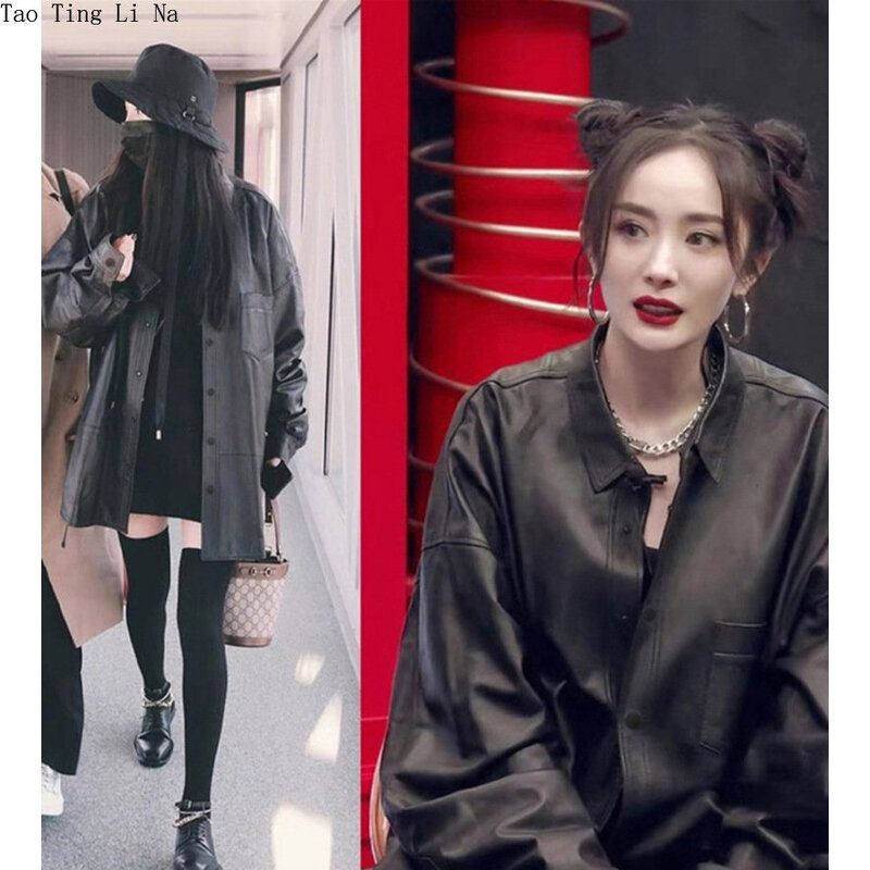2023 Women New Genuine Silhouette Sheep Leather Jacket W8
