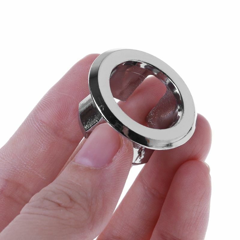 Umywalka łazienkowa zlewozmywak pierścieniem przelewowym okrągła wkładka chromowana zaślepka na otwór Dropship