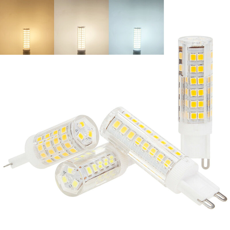 Mini G9 żarówki LED oświetlenie lampa ceramiczna 220V 110V 7W 9W 12W 18W 20W 24W 2835 SMD zastępuje 100W lampy halogenowe jasny do wystroju domu