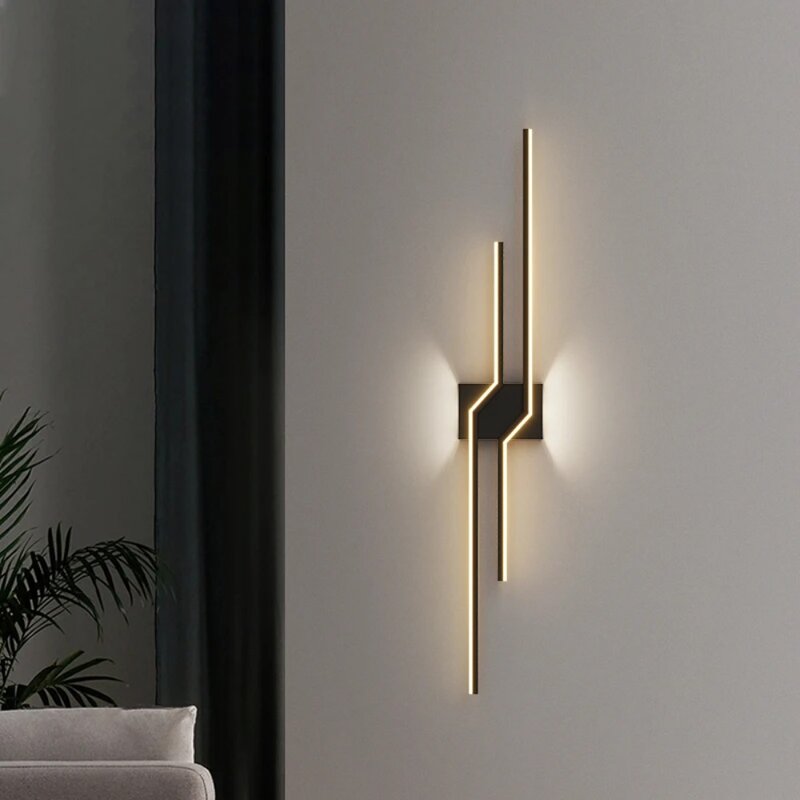 New Long Strip Design LED Wall Lamp for Aisle Bedside Table Bedroom Closets Indoor Lighting Wall Decor Wall Sconces Fixtures De