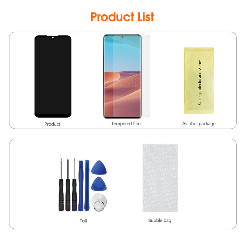 Amoled Voor Xiaomi Mi A3 CC9e Lcd Touch Screen Digitizer Vergadering Vervanging Voor Xiaomi M1906F9SH M1906F9SI Lcd Display