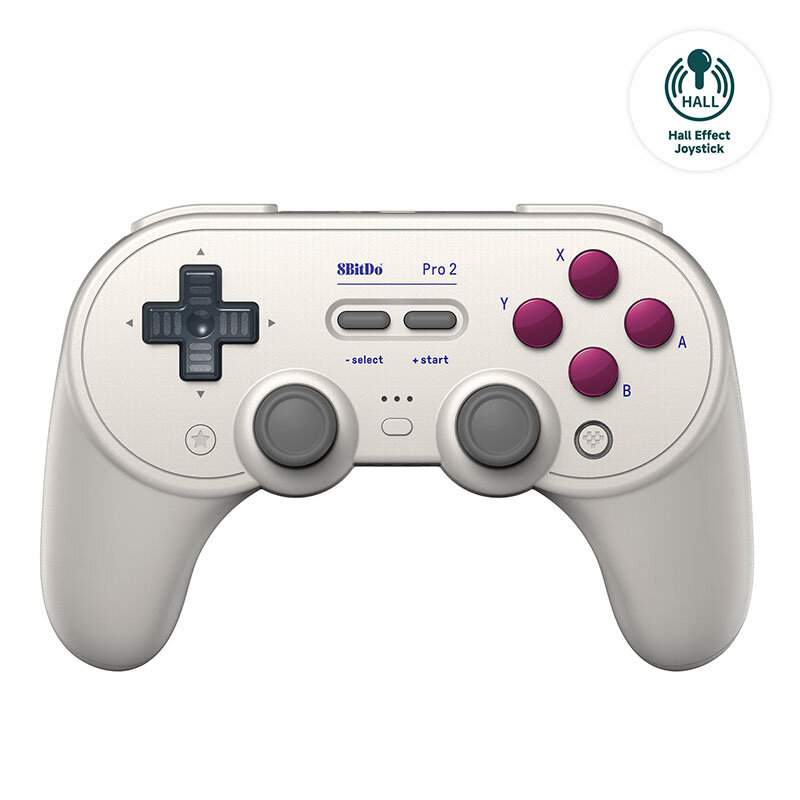 8BitDo New Pro 2 Bluetooth Gamepad with Hall Effect Joystick for  Nintendo Switch, PC, macOS, Android, Steam Deck & Raspberry Pi