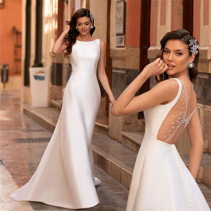 Coco Lange Luxe Avondjurken Voor Prom Rugloze Elegante Damesjurken Voor Een Huwelijksfeest Op Maat Gemaakte Trouwjurk 2023 Formeel