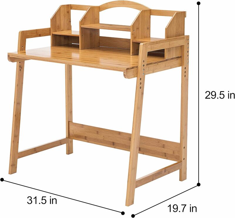 Height Adjustable Kids Desk and Chair Set, Children Desk, Study Table and Chair Set