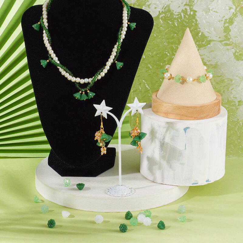 Perles en Forme de Motif Annie Seedpod pour Femme, Bijoux Faits à la Main, pour Travaux Manuels, Boucles d'Oreilles et Colliers, 100 Pièces