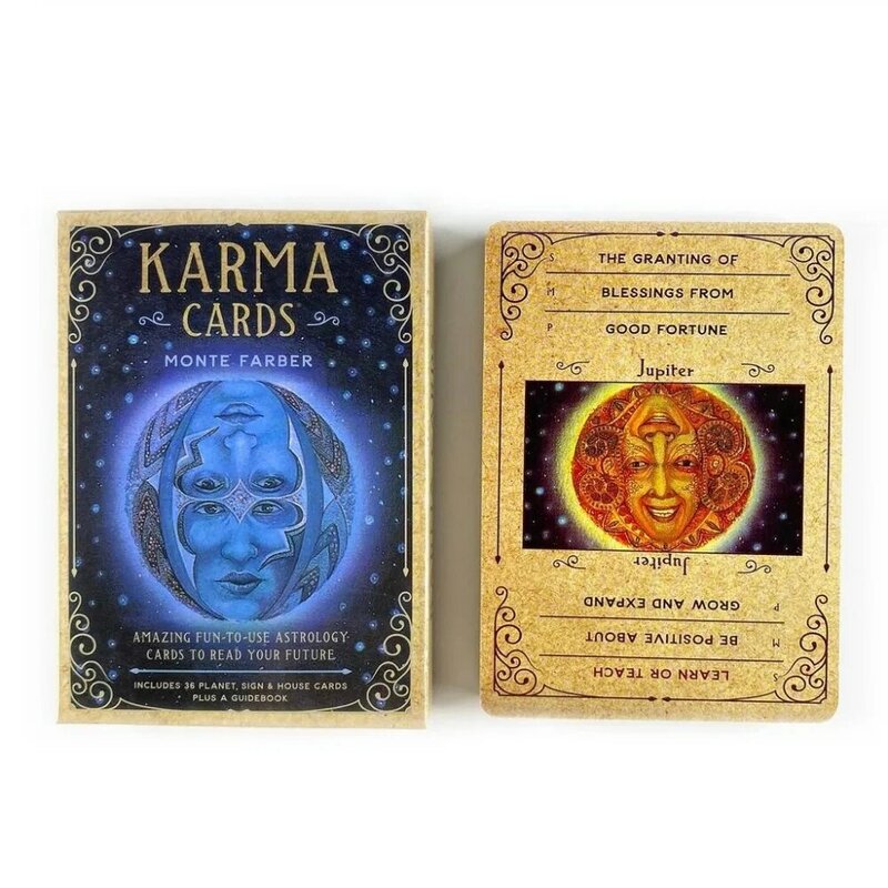 Cartas de oráculo de Karma, juego de mesa de fiesta de ocio, adivinación, Prophecy Tarot Deck, 11x6,5 cm, 5c