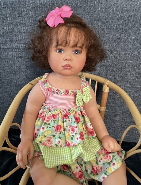 Fbbd 70cm já terminou reborn boneca do bebê julieta com mão-enraizado cabelo artista trabalho de alta qualidade bonecas para a menina presente de natal