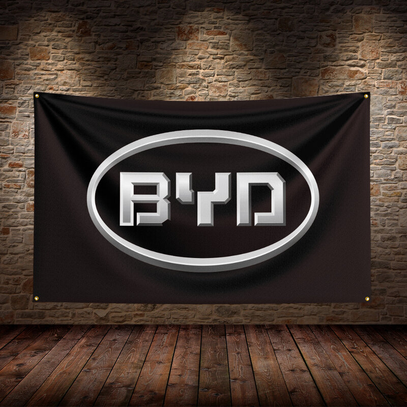B-Byds Racing Bandeira, Poliéster, Impresso, Carro, Quarto, Decoração Garagem, 3x5 pés