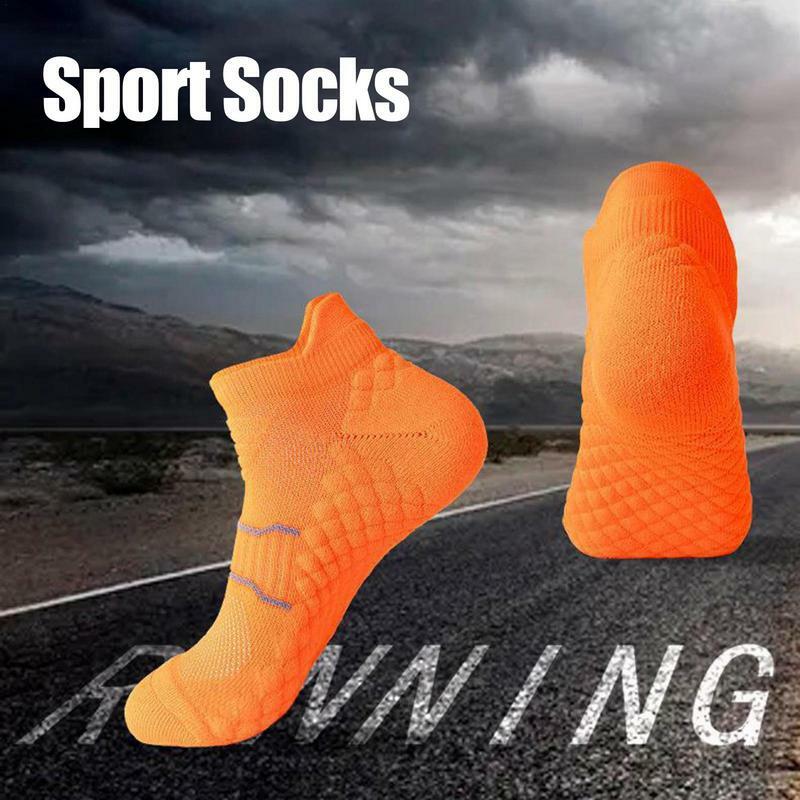 Mens Cushioned Athletic Ankle Socks Running Sports Ankle Socks Unisex Non-Slip And Anti-Odor Features Moisture Wicking Socks