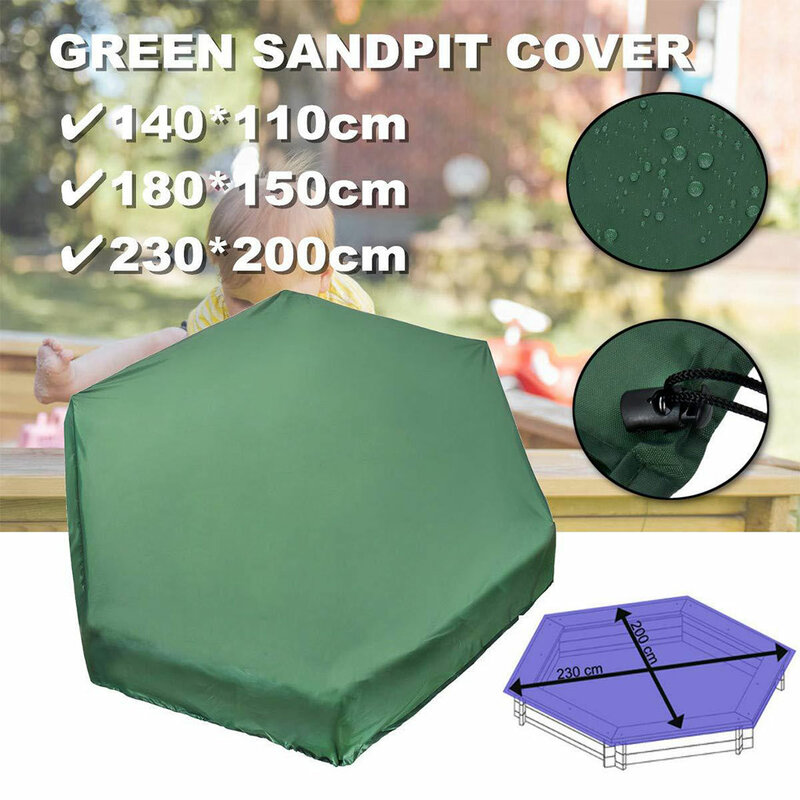 Waterproof Sandpit Covers Sandpit Safe Rain And Debris Wide Application Hexagonal Sandpit Cover