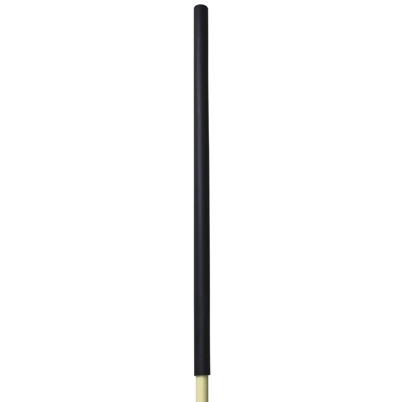 Emsco Leaf Rake, 32 дюйма, ручка из твердой древесины с полимерной головкой, 48 дюймов, мягкая ручка из пенопласта, цвет: черный