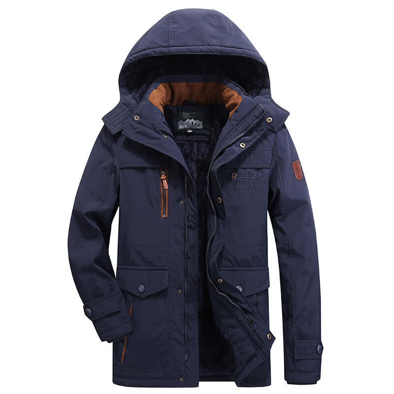 パーカー-男性用の厚くて暖かいコート,ベルベットのコート,日常着,新しいコレクションL-6XL,冬