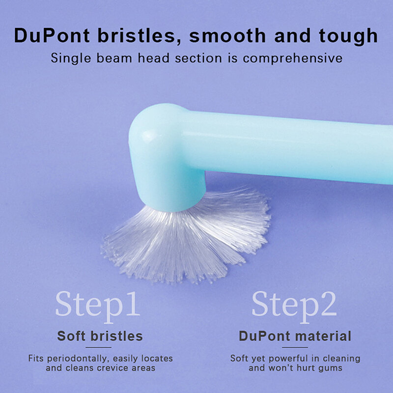 Small Pointed Tip Orthodontic Toothbrush Soft Teeth Cleaning Toothbrush Oral Care Tool Small Head Cleaning Between Teeth