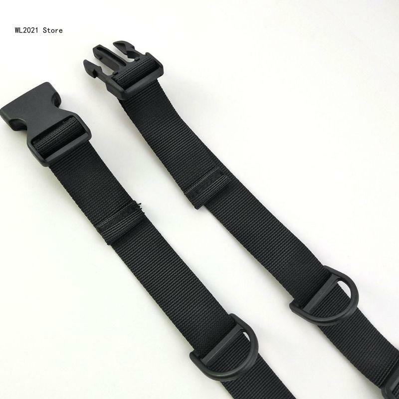 2Pcs/Pair Adjustable Nylon Backpack Chest Harness Strap Webbing Sternum Clip Rep