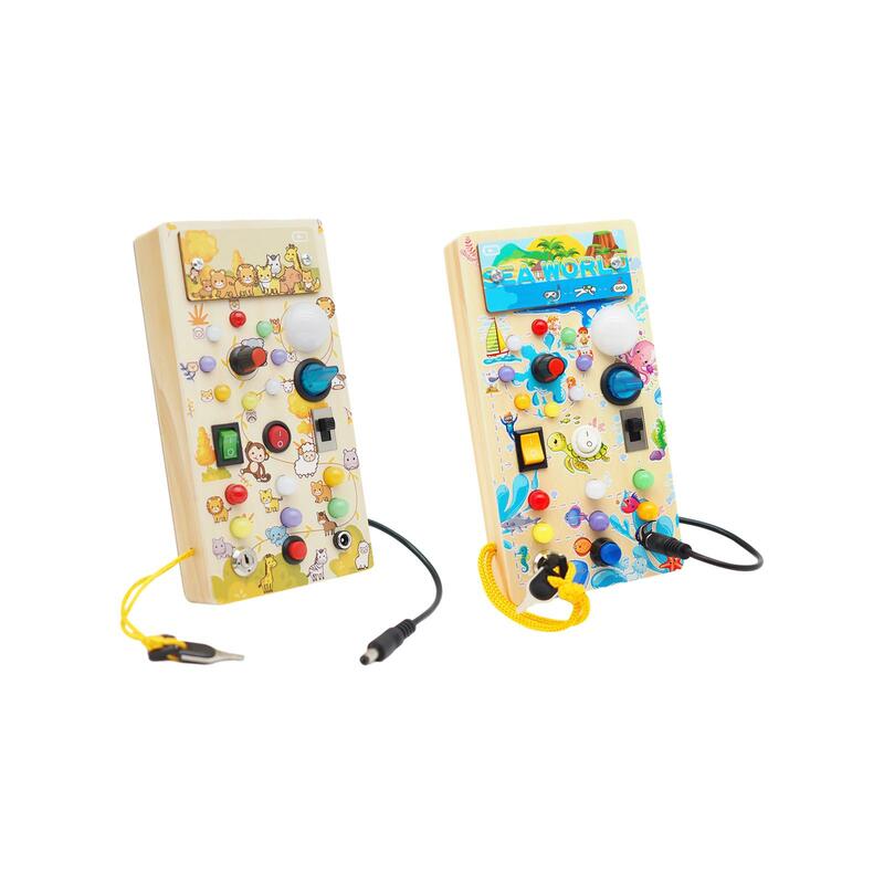 Монтессори занятая доска с музыкой раннее образование сенсорные игрушки для путешествий для детской комнаты