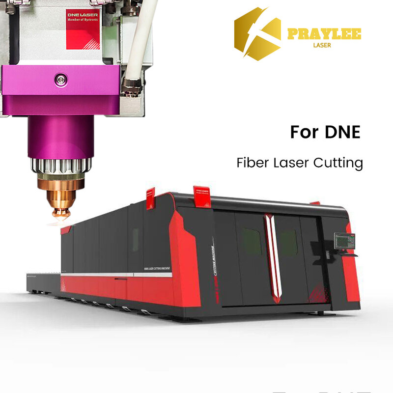 Praylee-DNE Bico Laser para Máquina de Corte de Fibra, simples e duplas camadas, cromado, M12, H15 Calibre, 0,8 a 5,0
