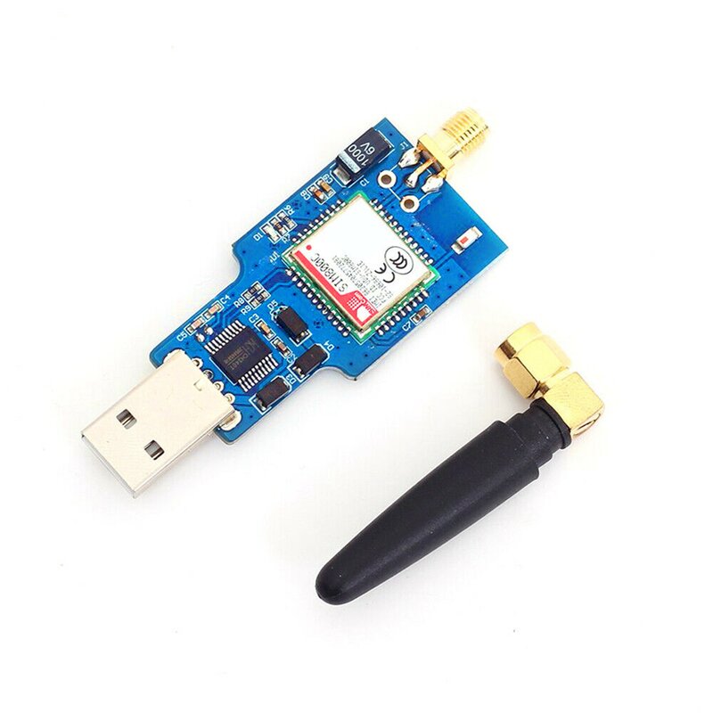 Модуль Bluetooth компьютерного управления + антенна 2X USB-Gsm Serial Gprs Sim800C