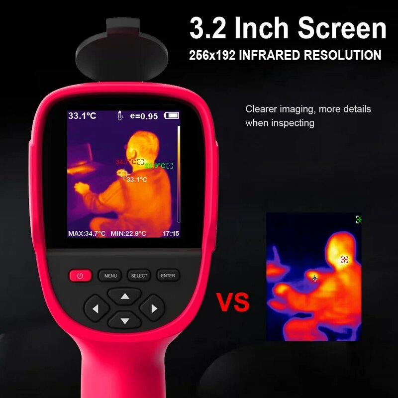 TOOLTOP ET692C Professional Thermal Imaging Camera 256*192 Handheld Thermal Imager for Pipeline Heating Leak Automotive Inspect