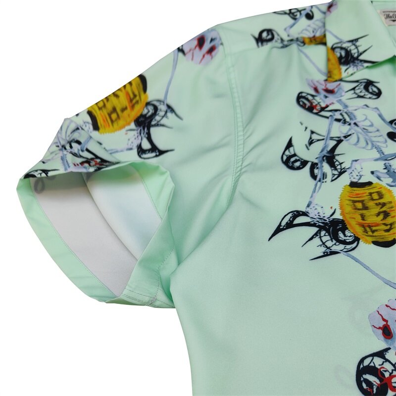 قميص واكو ماريا مطبوع للرجال والنساء ، بأكمام قصيرة ، رقبة كوبية ، قميص هاواي العتيق ، موضة صيفية ، جديد