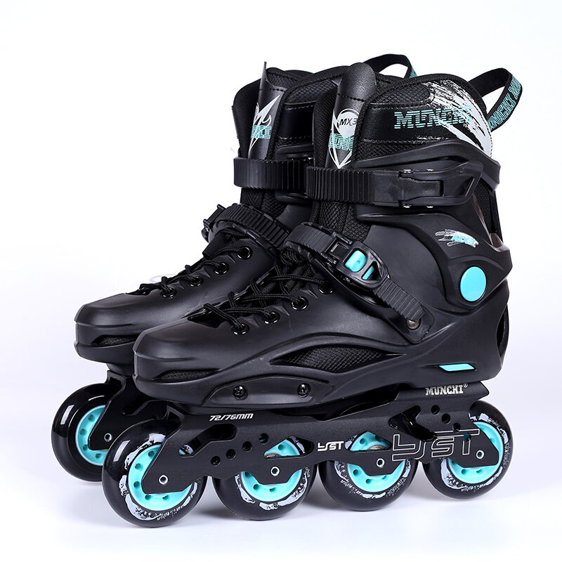 كل التزلج على الجليد الأسطوانة للبالغين ، 4 عجلة مضمنة أحذية تزلج مخصصة للرجال ، أحذية التزلج حرة